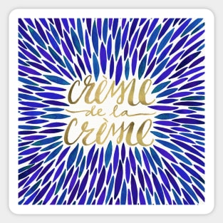 Navy Creme De Le Creme Sticker